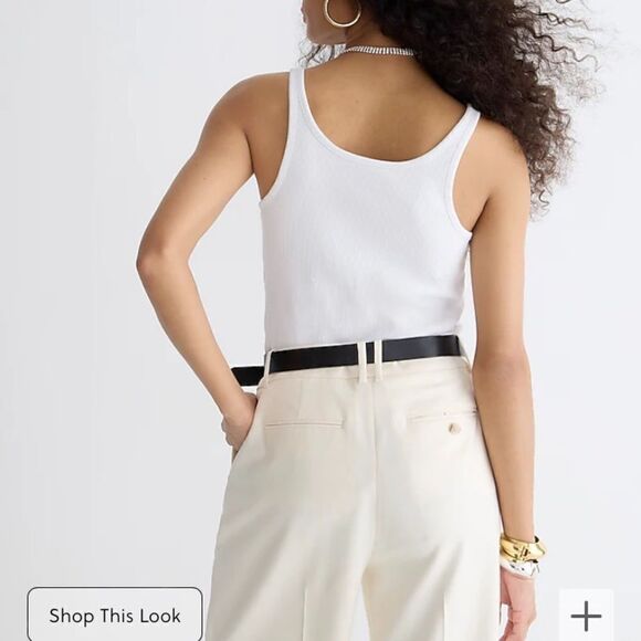 J.Crew Vintage rib shelf-bra tank top - Picture 2 of 7